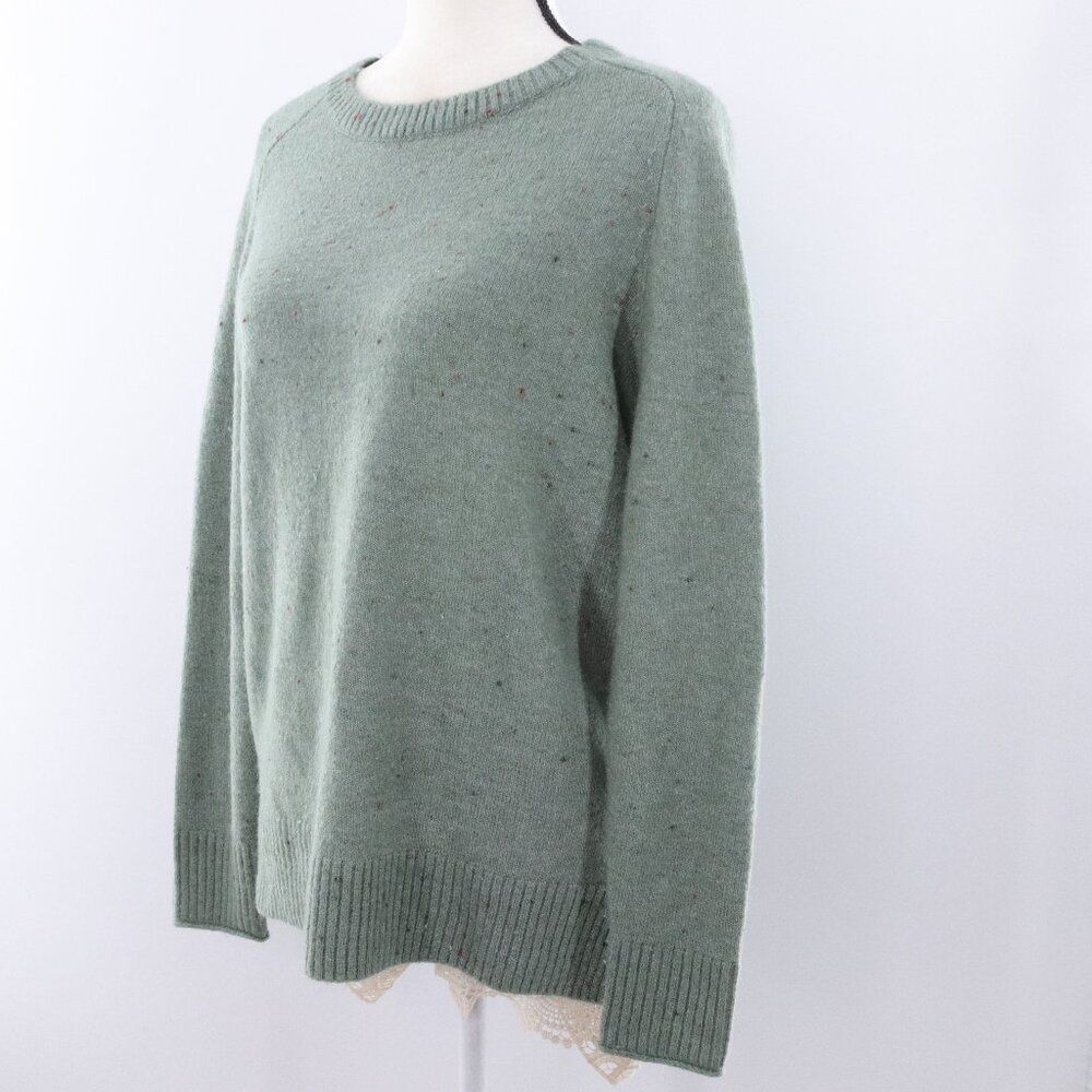 LOFT | Green Long Sleeve Confetti Knit Sweater Medium‎